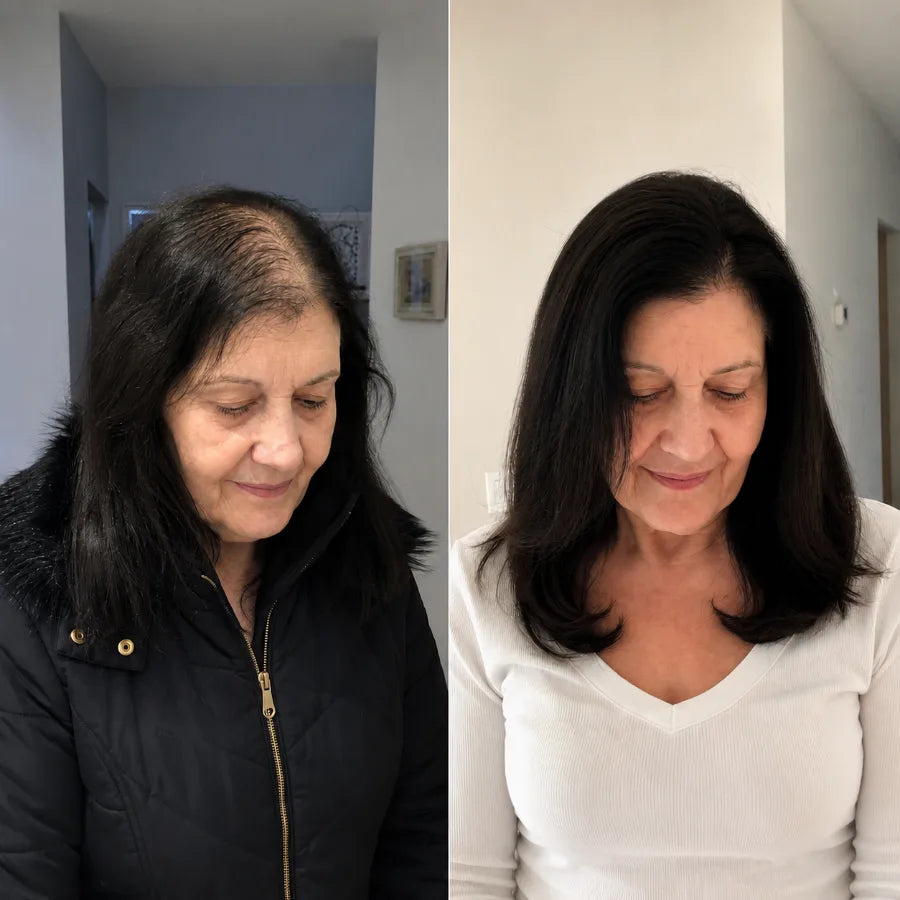 Before and after — reader result